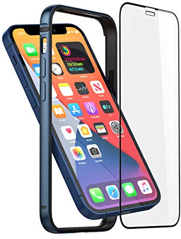 Metall Handyhülle Kompatibel mit iPhone 12 mini, Dünne Schutzhülle Metall Bumper Case mit Weichem TPU-Innenraum [Keine Signalstörung] [Unterstützung Wirless Charging] mit iPhone 12 mini (Navy blau)