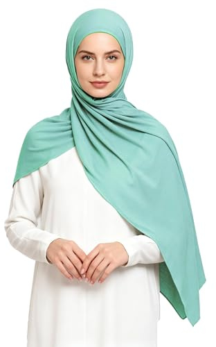 Lina & Lily Maxi Hijab Jersey Premium, Kopftuch Schal Turban für Muslimische Frauen