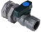 BestAlice Kit deviatore per barile pioggia in PVC, connettore per rubinetto da giardino da 3/4 pollici, valvola a barilotto in PVC, kit con raccordo per paratia (3/4 pollici, DN20)