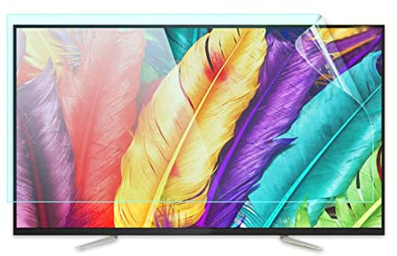 SHOWERRING Matte Anti-lumière Bleue Protecteur D'écran De Télévision, Protections Écrans TV, Réduire Le Film De Fatigue Oculaire, pour 27-75 Pouces LED, OLED & QLED 4K HDTV