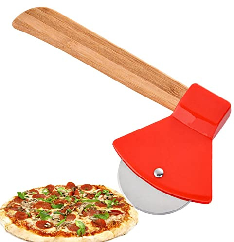 ARTIBY Affettatrice per Pizza a Forma di Ascia - Rotella per Pizza ergonomica in Acciaio Inossidabile,Utensile da Cucina con Manici in per Pizza, Pane, pasticcini, Torte e Altri Dolci, Lavabile
