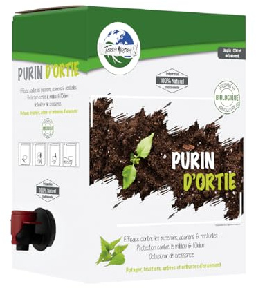 TERRA NOSTRA - Purin D'Ortie - Concentré - BIB 5 Litres - Utilisable en Agriculture Biologique - Préparation Traditionnelle 100% Naturelle -Fabriqué en France