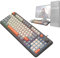 Teclado Brillante para Juegos | Teclado mecánico con Cable, Tricolor, retroiluminado, 94 Teclas - PC con Cable Brillante Tricolor K82 para Accesorios PC para Trabajadores