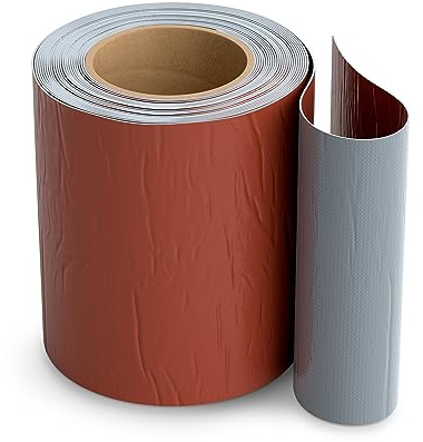 Isolbau Butyl Reparaturband - Ziegelrot, 150 mm x 10 m - Abdichtungsband für Dach, Loch, Rohr, Wohnmobile - Wasserdichter Schutz gegen Korrosion Witterung & UV-Bestrahlung - Selbstklebende Klebeband
