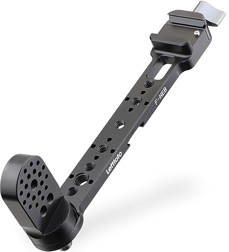 LLEFTFOTO Gimbal Handgrip Mount Extension Bracket for DJI Ronin DJI RS2/RSC2/RS3/RS3PRO/RS3 mini Gimbal Stabilizer with NATO Clamp and Cold Shoe Mount Adjustable Extension Plate