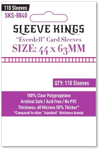 Sleeve Kings Brettspielhüllen Everdell Mini kompatibel (44 mm x 63 mm) (110 Hüllen pro Packung)