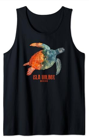 Isla Holbox, Mexiko, Teeurlaub, Yucatan, Tauchen, Meeresschildkröte Tank Top