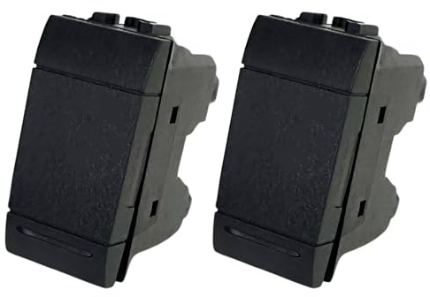 Set di 2 Deviatori Elettrici Compatibili con Bticino Living Light e Living International, Deviatore Ideali per Frutti Elettrici (2 Pezzi Deviatore)
