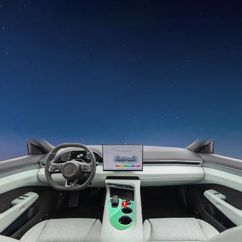 Wrhome para ZEEKR 001 2024 Película Interior del Coche,Transparente TPU Anti-Scratch Repair Protective Film Accesorios Interiores del Coche