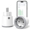 Alexa Smart WLAN Steckdose mit Strommessung Energieverbrauch messen Sprachsteuerung App Fernbedienung Zeitschaltuhr Kindersicherung kompatibel mit Google Home SmartThings Matter 2.4GHz WiFi 16A