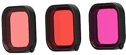 DIYEAH 3pcs Camera Diving Filter for Camera Lens Cover for Underwater Photography Random Color