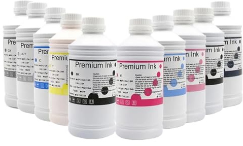 AWGSRZIU Epsom-kompatible Pigmenttinte Kompatibel mit ausgewählte Drucker – 500 ml Nachfülltinte Kompatibel mit P10000 P20000 P10080 P20080 P10070 P20070 P700 P900 P708 P908 Drucker(1PC-LK 500ML)