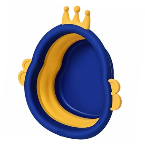 Niedliches Babywaschbecken mit Cartoon Motiv, Tragbar und Stabil | Pp Ausführung, Integrierte Form, Blaues Kleiner Design, Platzsparend, für Babys und Kinder