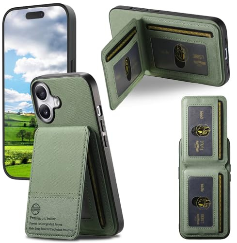 TUUNKMUY Fodral för iPhone 15 Pro Max med kreditkortshållare, plånbok, telefonfodral, slim fit, skyddande fodral, flip folio, stötsäkert, mjukt PU-läder, magnetisk stängning för iPhone 15 Pro Max