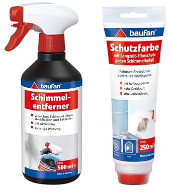 baufan Schimmel-Entferner & Schutzfarbe Set