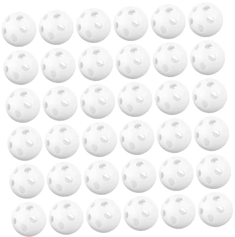 CHICAMPERA 60 Stück Weiße Plastik Rasselkugeln für DIY Babyspielzeug Weiche Sensorische Klangkugeln Leichte Sichere Einlege-rasselbälle für Neugeborene Kuscheltiere und Puppen Reparatur