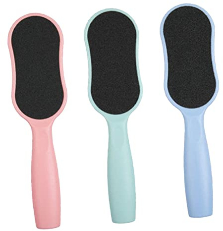 Fußfeiler mit Ergonomischem Griff, Wiederverwendbar | Abs mit Schmirgelpapier, für Salon und Zuhause, 3 Stück, für Männer und Senioren