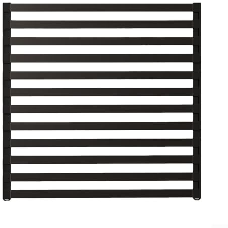 Escurridor de platos plegable de 45 cm, escurridor enrollable para cocina, aluminio y silicona, diseño que ahorra espacio para cocinas pequeñas (negro)