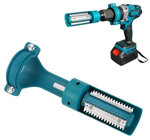 Candeon Cabezal Removedor de Raspador de Escamas de Pescado Eléctrico, Herramienta Profesional para Descalcificar Pescado para Taladro Eléctrico, Removedor de Escamas de Pescado,