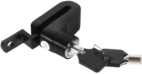 Candado Negro de Freno de Disco para Bicicleta y Moto Eléctrica | Hierro y Cobre, Compacto y Resistente al Calor, 1 Juego, para Estacionar Casa