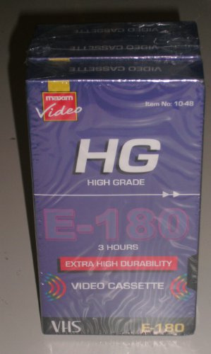 HIGH GRADE 3 HOURS VHS (VIDEO CASSETTE) 3 IN A PACK DISPATCHED FROM GT-PRODUCTS