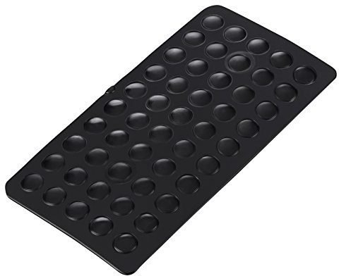 Elastikpuffer halbkugelförmig - Ø7mm, Höhe 1,5mm, schwarz (50 STK.) | selbstklebende Anschlagpuffer, Geräuschdämpfer, für Möbel und Türen Puffer Gummipuffer