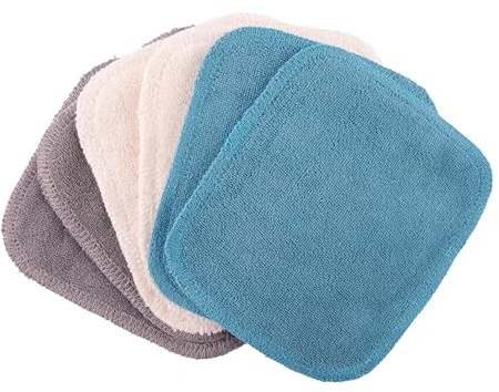 Waschbare Kosmetikpads Bio-Baumwolle naturfarben 6er-Set Bunt