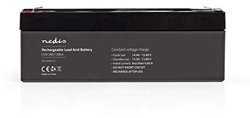 Nedis Bateria Recargable de Plomo-A cido de 12 V 2000 mAh