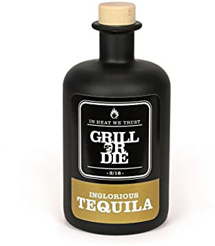 GRILL OR DIE The Inglorious Tequila - limited - Ideale Spirituose für Cocktails oder als Geschenk - 1x 0,5l
