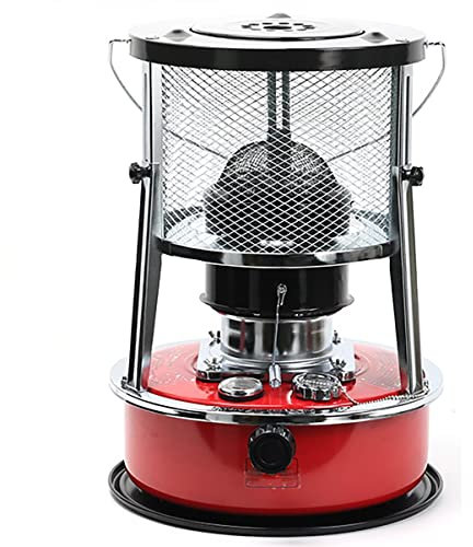 WZSON Stufa Cherosene, 9000 Btu/H Riscaldatore Petrolio per Uso Domestico per Interni Ed Esterni, Terrazzo, Ponte, Casa,Rosso