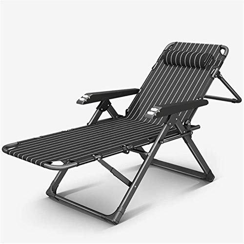 Leichte Gartenliegen und Liegestühle, Gartenmöbel, zusammenklappbare Sonnenliege mit atmungsaktiver Liege aus synthetischem Stoff, Verstellbarer Stuhl, Massage-Armlehne für Strand, Pool, Terrasse,