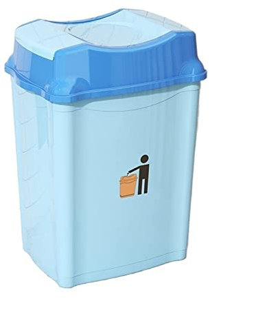 poubelle Poubelle à couvercle pivotant en plastique 6/12/20/30/50/80 L, poubelle de cuisine amovible avec couvercle pivotant for usage intérieur, extérieur et commercial Pour l'extérieur ( Size : 80L