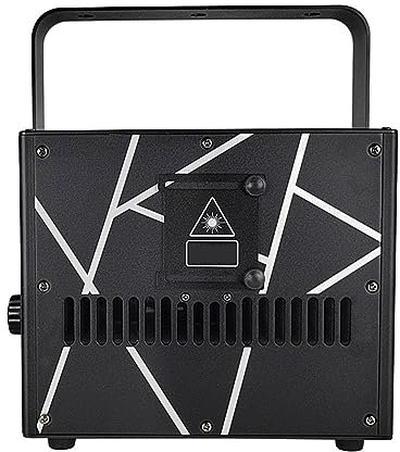OUTFYT Luz De Fiesta, 5W 8W 10W RGB Light ILDA DMX Animation Beam Scanner Proyector de Escenario DJ Disco Party Christmas Stage Effect Lights Inicio Luces De Discoteca (Color : 10w, Size : A)