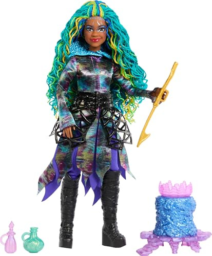 Mattel Disney Descendants The Rise of Red Spielset mit Modepuppe & Zubehör, Ulianas See-Hexenhöhle