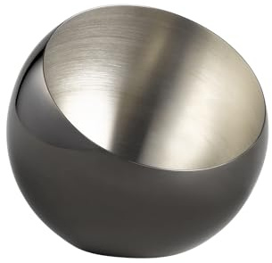 APS 40774 Schale SPHERE, Ø 16 cm, Höhe 15 cm, 0,8 Liter, Edelstahl, Gunmetal-Look