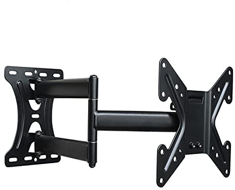 Staffa TV Tre braccio a muro TV Bracket Full Motion Swivels Tilts Extension Rotation TV Montare for la maggior parte dei 26-55 pollici LCD T. Vs, tiene fino a 66 libbre Supporto da Parete per TV