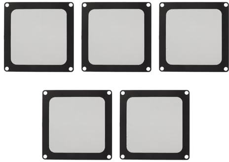 Plyisty Confezione da 5 Filtri Antipolvere per PC da 90 Mm per Ventola di Raffreddamento del Computer, Copertura Filtro in Rete Antipolvere con Telaio Magnetico