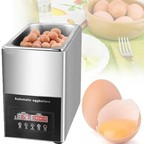 DPQYJPP Cuociuova Cuociuova Commerciale con capacità 50 Pezzi, Gamma Controllo Temperatura 800 W, 30~90 ° C, Cuociuova Sorgenti Calde, Vaporiera Automatica per Ristorante, Cuociuova