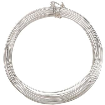AQXYWUIO Blanker, versilberter Kupferdraht, hohe Leitfähigkeit, versilberter Kupferkabel-Jumper, 0,4 mm, 0,5 mm, 0,8 mm, 1,0 mm, 20 Meter/Bündel (Size : 20 m, Color : 1.0 mm)