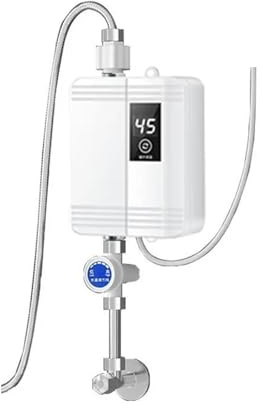 Chauffe-eau instantané, Chauffe-eau Électrique Mini Chauffe-eau Instantané Sans Réservoir Cuisine Salle De Bains Douche Eau Chaude Chauffage Rapide 3500W