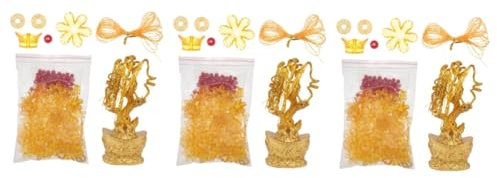 Alipis 3 Juegos Vaca Lechera Decoraciones para Salas De Casa Árbol De Dinero De Escritorio Árbol De Dinero Chino Árbol De Dinero De Bonsais Feng Shui El Plastico Golden