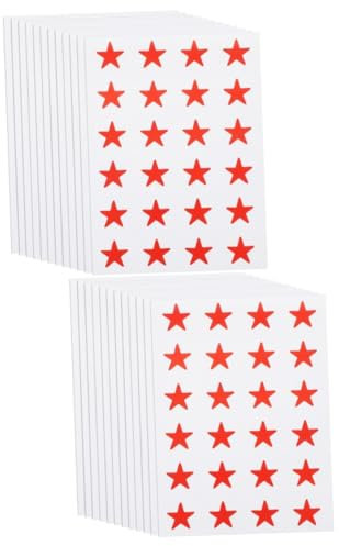 SEWACC 560 Stk Aufkleber Kinderzimmer Abziehbilder farbige Etiketten Rotes Bulk-Binder stickers for sticker für kinder selbstklebende Abziehbilder klebeetiketten selber machen