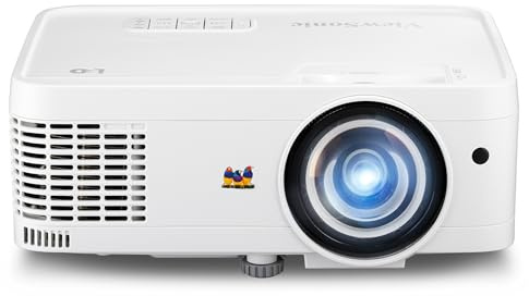 ViewSonic LS560WH 3000 Lumens WXGA Short Throw LED Projector with HV Keystone and LAN Control for Business and Education(Renewed)