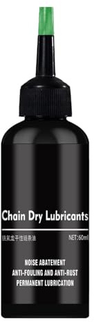 Lubricante seco para cadenas,Lubricante para cadenas de motocicletas,Lubricante para el cuidado de la cadena 60 ml | Lubricante de cadena ceroso seco a prueba de polvo, lubricante para plato de volant