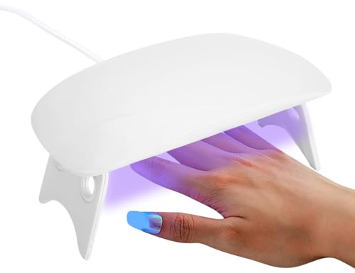 Lampada Per Unghie A LED, Lampada Per Unghie In Gel A LED - Asciuga Unghie Per Smalto Gel - Lampada Per Smalto Gel UV LED Asciugatore Per Unghie Luce LED Da 6 W Con 2 Timer Per Per Strumenti