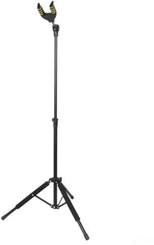 Zisemeil Zusammenklappbarer Gitarrenständer, verstellbar, automatische Verriegelung, Gitarrenständer, akustisch, E-Bass, Ukulele, universelles Musikinstrument-Zubehör