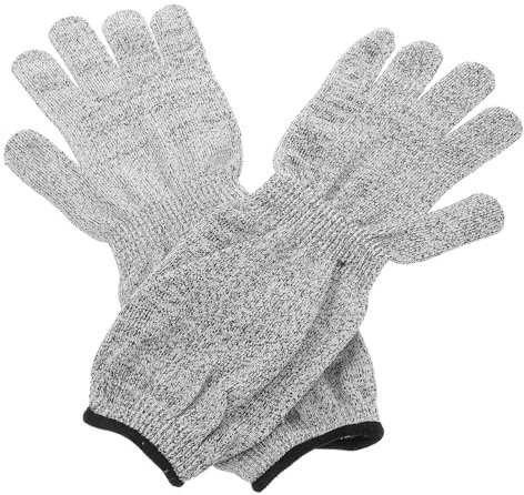 HOMSFOU 1paio Guanti Resistenti Ai Tagli Con Maniche Lunghe Traspiranti Per Cucina e Industria Protezione Completa Per Braccia Certificati Ce Anti-cut e Resistente All Usura