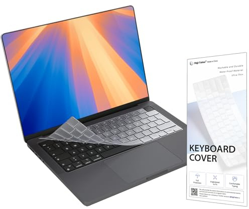 EU ISO Keyboard Cover Compatible with MacBook Neo n 2026~2022 MacBook Pro 14/ 16 n MacBook Air 13/ 15 (M5 M4 M3 M2 Pro/Max) - Protective Transparent Thin Keyboard Skin Keyboard Protector