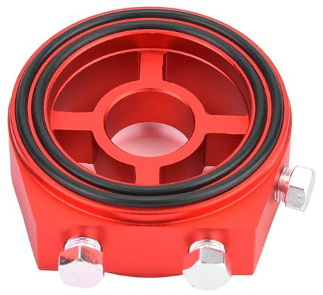 Saluaqui Universal Aluminium Ölfilter -Sandwich -Platten Adapter Kit mit Messanschluss? Verbesserung der Motorleistung und des Schutzes?