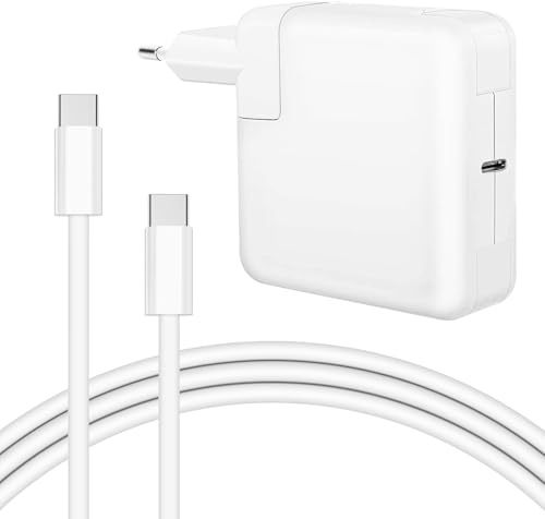 Chargeur Mac Book,100W 96W Chargeur USB C Compatible avec MacBook Pro 16/15/14/13 Pouces, Mac Book Air 13/15'' (2019~2025), iPad Pro Pouces et Tous Les appareils Type-C, avec câble C-C de 2M